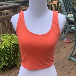 coral crop top